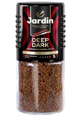 Jardin Deep Dark, 95 г, кофе растворимый, сублимированный, стеклянная банка