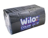Салфетки бумажные Wiloo, 2-слойные, 24х24 см, черные, 250 листов в пачке, 9 пачек в коробке