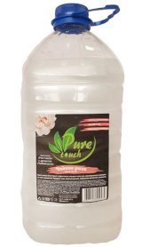 Жидкое крем-мыло перламутровое Puretouch, Чайная роза, 5 литров, белое, ПЭТ