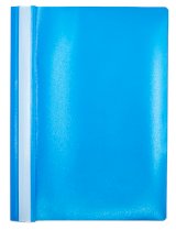 Папка-скоросшиватель пластик. Workmate, А4, 160 мкм, голубая с прозрачным верхом