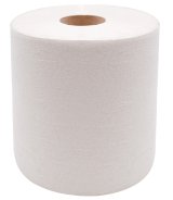 Полотенца бумажные Макси, диаметр 21 см, 1-слойные, c центральной вытяжкой, 6 штук в упаковке