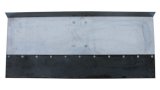 Лопата для уборки снега алюминий 750х350х2 мм с накладкой 120 мм на болтах, усиленная под черенок