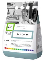 Ph Acti Color Стиральный порошок для цветного белья, 2,5 кг