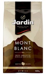 Jardin Mont Blanc, 1000 г, кофе зерновой, жареный, премиум, 6 штук в упаковке