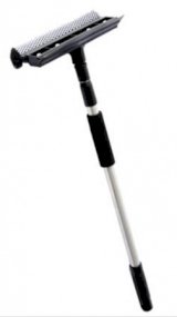 Окномойка 25 см, с алюминиевой телескопической ручкой 90 см
