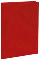 Папка с прижимным механизмом Стамм, А4, 500 мкм, красная, 14 мм