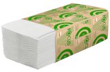 Полотенца бумажные Focus Eco, 23х23см, V-сложения, 1-слойные, 250 листов, белые, 15 упаковок в коробке