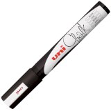 Маркер меловой Uni Chalk PWE-5M черный, 1,8-2,5 мм