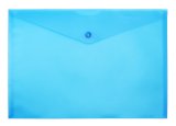 Пaпка-конверт на кнопке Workmate А4, 180 мкм, синяя
