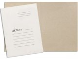 Папка-обложка Дело, А4, 220 г/м2, белая, немелованный картон