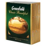 Чай черный Greenfield Classic Breakfast 100 пакетиков в упаковке