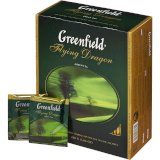 Чай зеленый Greenfield Flying Dragon 100 пакетиков в упаковке
