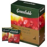 Чай фруктовый Greenfield Summer Bouquet, 100 пакетиков в упаковке