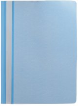 Папка-скоросшиватель пластиковая Workmate А4, 160 мкм, голубая с прозрачный верхом, 10 штук