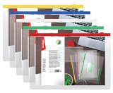 Папка на молнии Berlingo А4, 150 мкм, прозрачная, с карманом для визиток
