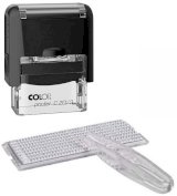 Штамп самонаборный Colop 38х14 мм, 3 строки, Printer C20/3-Set Compact, черный