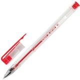 Ручка гелевая STAFF, красная, диаметр 0,5 мм, толщина линии 0,35 мм, 50 штук