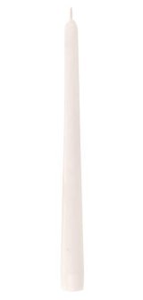 Свеча коническая белая, диаметр 2,2 см, высота 25 см