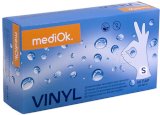 Перчатки виниловые MediOk, неопудренные, размер S, прозрачные, 100 штук