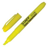 Текстовыделитель STAFF Basic, жёлтый, 1-3 мм