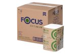 Салфетки бумажные Focus Optimum для настольных диспенсеров 24х18 см, 1-слойные, белые, 250 листов в упаковке