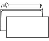Конверт Е65 (110х220 мм), белый, внутренняя запечатка, с отрывной лентой