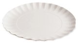 Тарелки бумажные одноразовые, круглые, диаметр 205 мм, белые, ламинированный картон, 600 штук