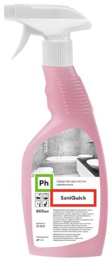 Ph SaniQuick ЭКСПЕРТ для ванной, Средство для чистки сантехники, 600 мл, 12 штук