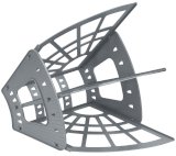 Лоток веерный СТАММ Эконом, 3-х секционный, 305х235х320 мм, серый