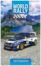 Блокнот World rally, А6, 40 листов, клетка, гребень