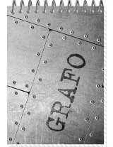 Блокнот Графо, А6, 50 листов, клетка, гребень, обложкка макулатурный картон