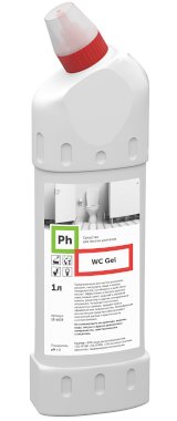 Ph WC Gel Средство для чистки унитазов, 1 литр, 12 штук в упаковке