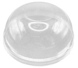 Крышка для стакана PET ЮФ, сфера без отверстия, диаметр 96 мм, 50 штук