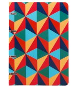 Тетрадь на кольцах ПандаРог Геометрия, А5, 80 листов, пластиковая обложка