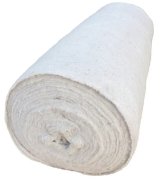 Ткань для пола нетканая ХПП Люкс, 75 см х 50 м, 200 г/м2, строчка 2,5 мм, белая