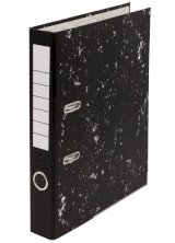 Папка-регистратор Workmate 50 мм, чёрный мрамор, с металлической окантовкой, собранная