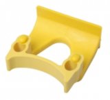 Зажим для инвентаря FBK под рукоятку диаметр 22-32 мм, желтый