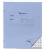 Тетрадь школьная ПандаРог, А5, 18 листов, клетка, мелованный картон, голубая