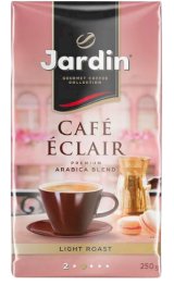 Jardin Cafe Eclair, 250 г, кофе молотый, жареный, премиум, 12 штук в упаковке
