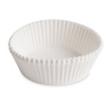 Бумажная форма для пирожных круглая, диаметр 60 мм, высота 25 мм, белая, 1000 штук в упаковке