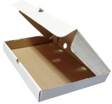 Коробка для пиццы Т-22В, 300х230х40 мм, белая, 50 штук