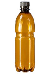 Бутылка с крышкой, 500 мл, узкое горло 28 мм, коричневая, 100 штук 