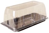 Крышка к контейнеру для тортов прямоугольная, 210х105х102 мм, 350 штук (контейнер 17-3547)
