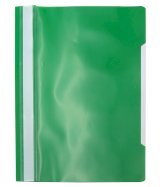 Папка-скоросшиватель пластик Workmate, А4, 180 мкм, зелёная с прозрачным верхом