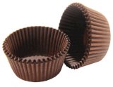 Бумажная форма для пирожных, круглая, диаметр 50 мм, высота 30 мм, коричневая, 1000 штук