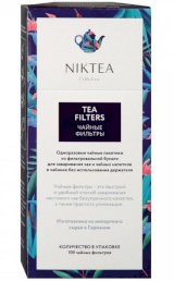 Niktea Одноразовые фильтры для чая, 100 штук в упаковке