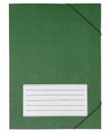 Папка архивная на резинках, микрогофрокартон, 45 мм, зеленая