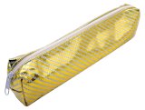 Пенал ПандаРог Блестящая полоса, 210х45х25 мм, золотой, ПВХ