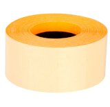 Этикет-лента 26х16 мм, оранжевая, прямая, 800 штук в рулоне