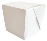 Контейнер бумажный Оригамо China Pack, 450 мл, квадратная сборка, белый, 480 штук  